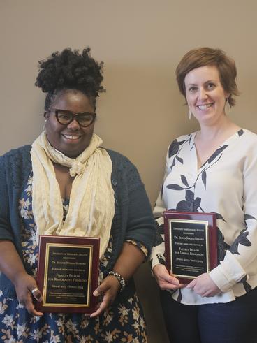 Recent Faculty Fellows Jeanine Weekes Schroer and Jenna Soleo-Shanks